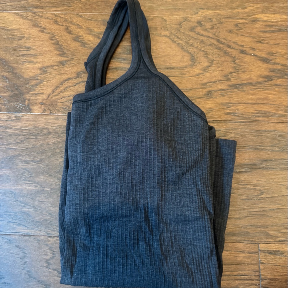 Lululemon Black Ribbed Tank Top